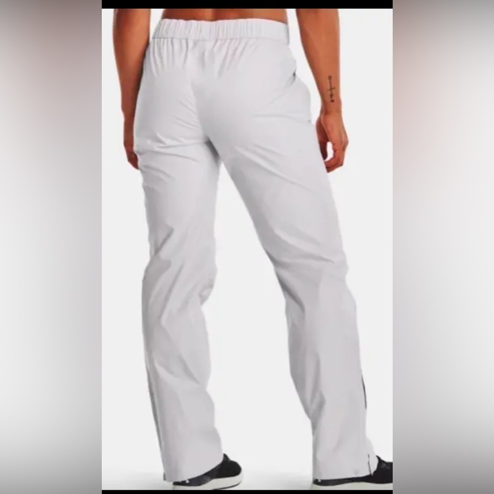 Under Armour Cloudburst Sideline Rain Pants Womens XL Short XLS Gray UA 1355817 - Picture 2 of 6